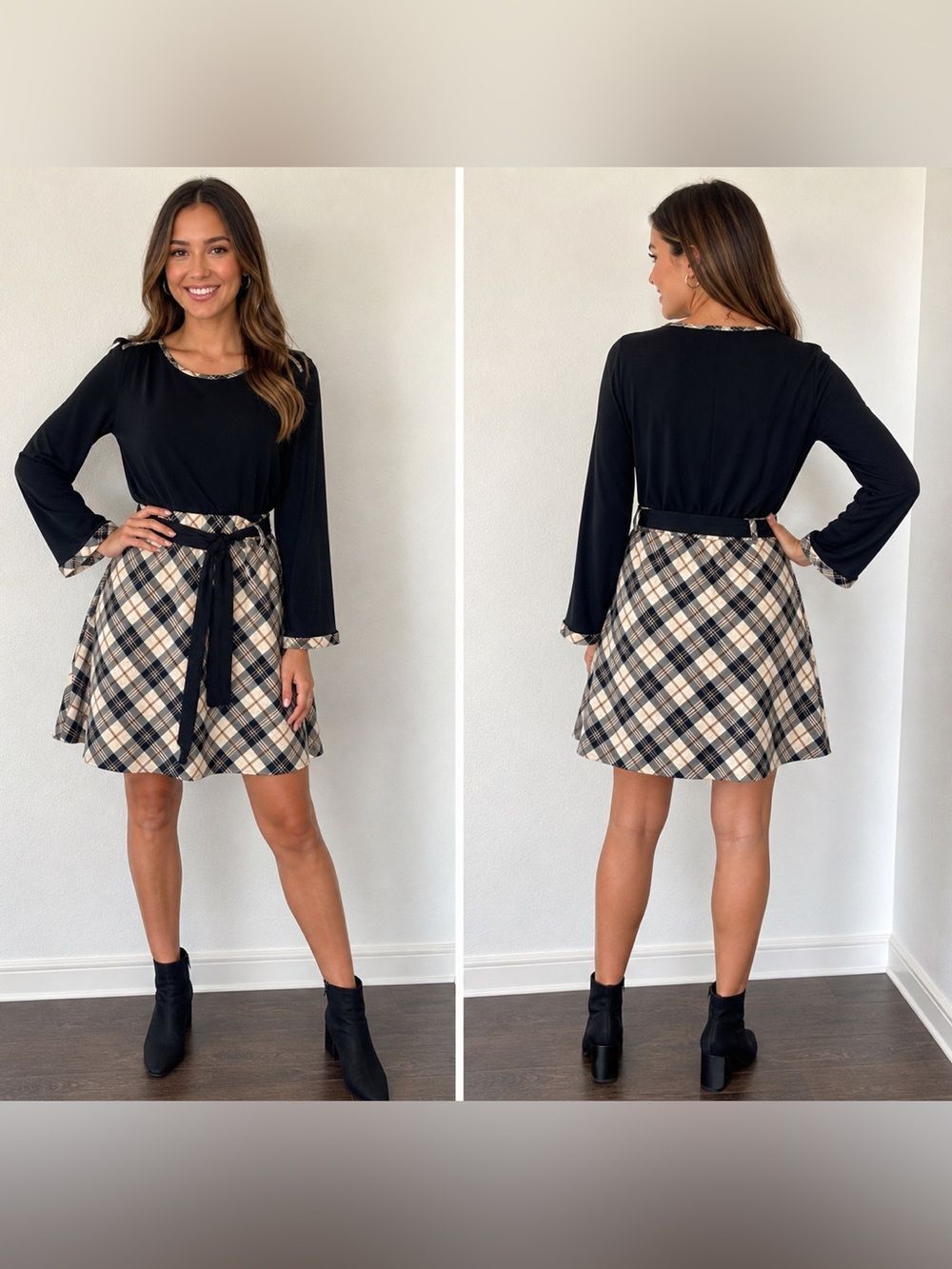 Kinloch Anderson Scotland Fit and Flare Plaid Dress
